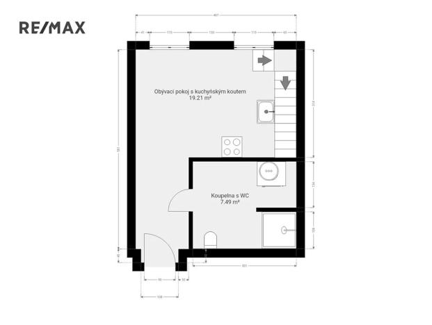 Pronájem bytu 1+kk, Praha - Josefov, Žatecká, 27 m2