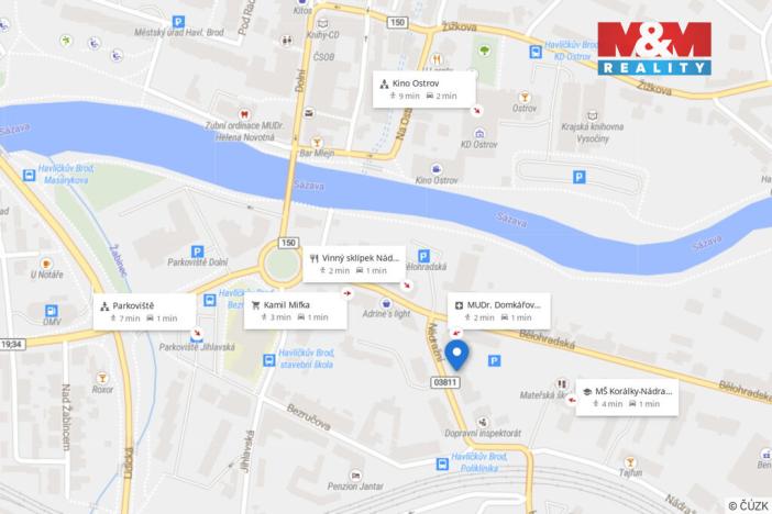 Prodej bytu 2+1, Havlíčkův Brod, Nádražní, 30 m2