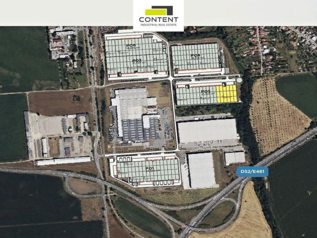 Pronájem výrobních prostor, Pohořelice, Průmyslová, 7346 m2