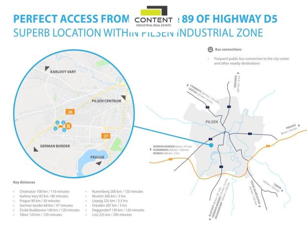 Pronájem výrobních prostor, Plzeň - Skvrňany, U Nové Hospody, 6625 m2