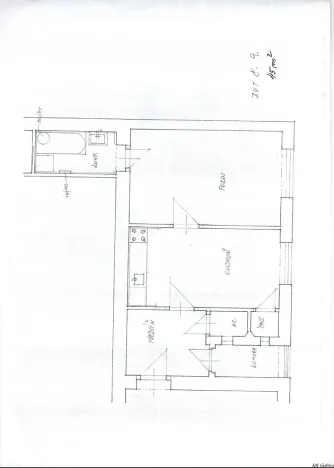 Pronájem bytu 2+kk, Praha - Michle, Pobočná, 45 m2