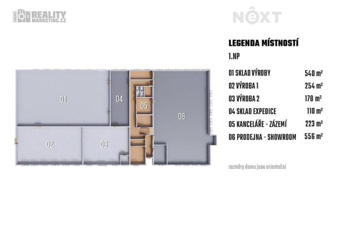 Prodej výrobních prostor, Břeclav, Hraniční, 1917 m2