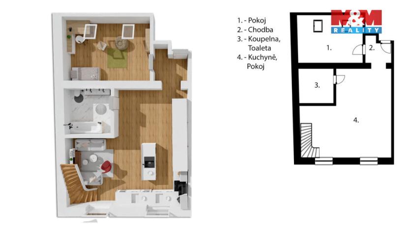 Prodej bytu 4+kk, Troubsko, Jihlavská, 136 m2