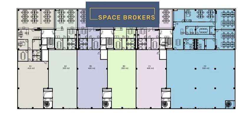 Pronájem kanceláře, Praha - Horní Počernice, K Bílému vrchu, 1400 m2