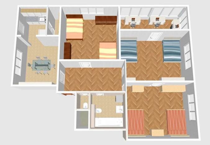 Pronájem bytu 3+1, Brno, Těsnohlídkova, 121 m2