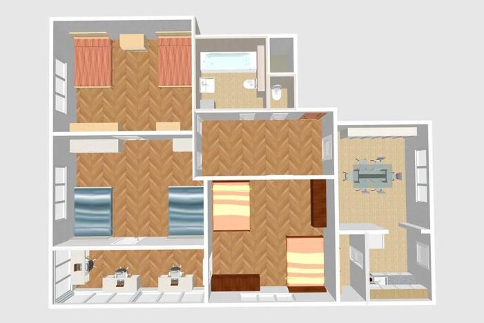 Pronájem bytu 3+1, Brno, Těsnohlídkova, 121 m2