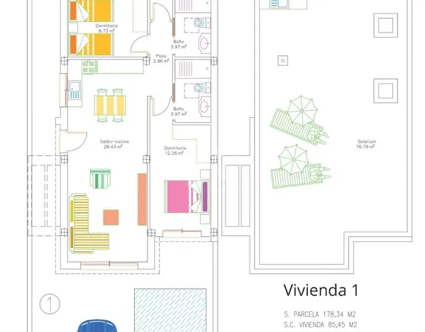 Prodej vily, San Javier, Španělsko, 85 m2