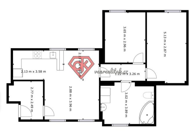 Prodej bytu 3+kk, Česká Třebová, Na Křibě, 70 m2