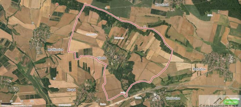 Prodej pole, Hředle, 126054 m2