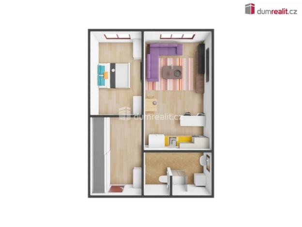 Prodej bytu 2+kk, Praha - Záběhlice, Mečíková, 41 m2