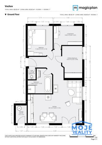 Prodej bytu 4+kk, Vochov, 81 m2