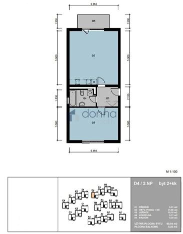 Pronájem bytu 2+kk, Praha, Karla Zicha, 65 m2