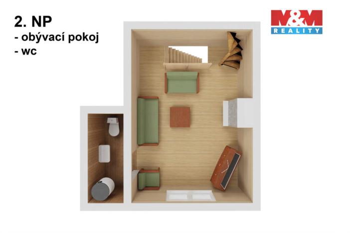 Prodej chaty, Nová Bystřice - Blato, 59 m2