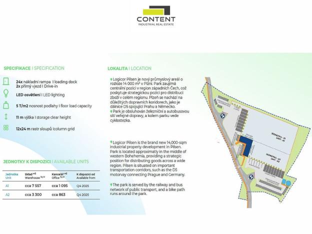 Pronájem skladu, Plzeň - Bolevec, Úněšovská, 7577 m2