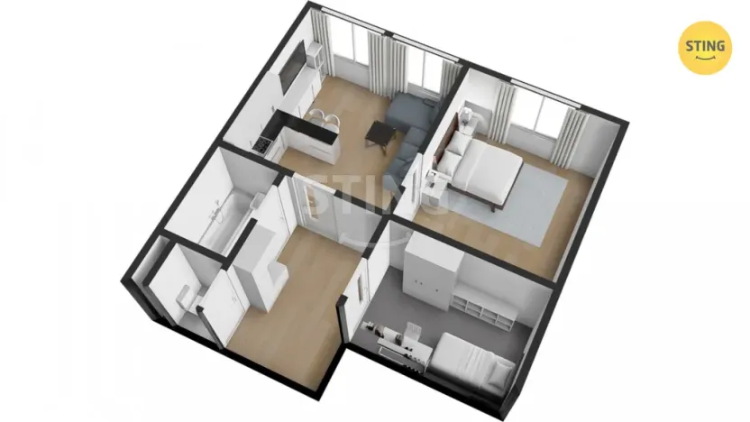 Prodej bytu 2+1, Jihlava, Palackého, 61 m2