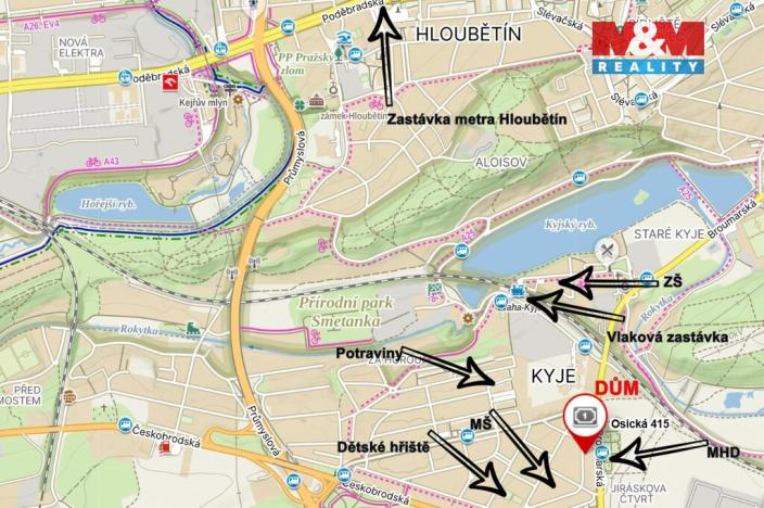 Prodej rodinného domu, Praha - Kyje, Osická, 230 m2