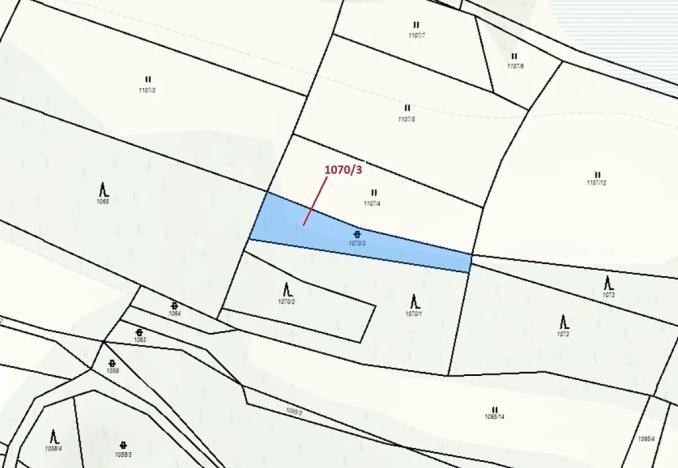 Dražba pozemku, Kněžnice, 631 m2