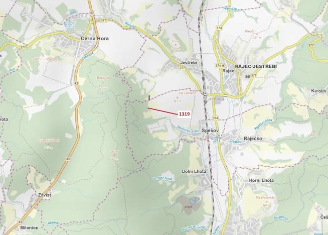 Dražba lesa, Spešov, 316 m2