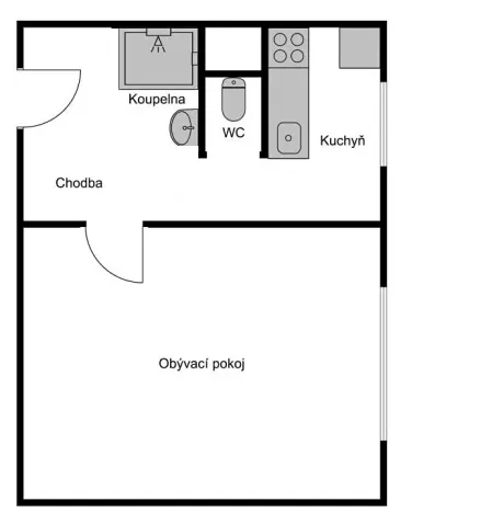 Prodej bytu 1+1, Liberec, Pazderkova, 35 m2