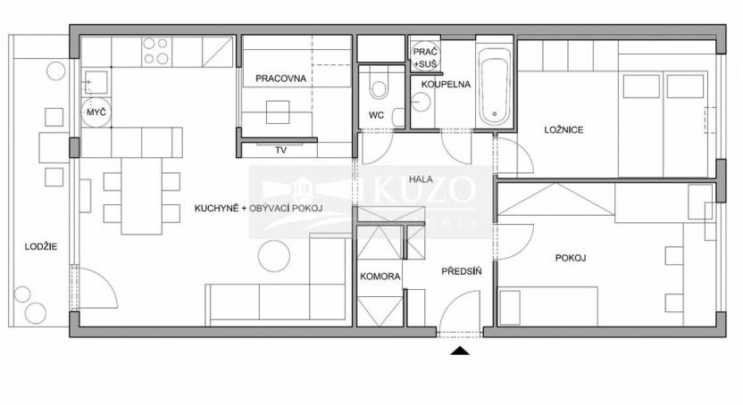 Prodej bytu 3+kk, Praha, Emilie Hyblerové, 78 m2