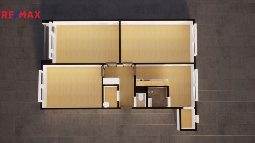 Prodej bytu 3+1, Česká Lípa, Větrná, 82 m2