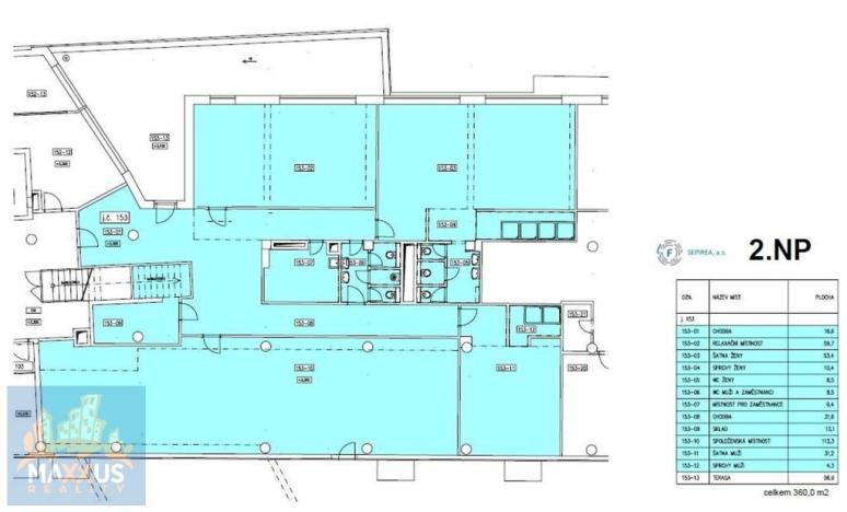Pronájem kanceláře, Praha - Vinohrady, Chrudimská, 360 m2