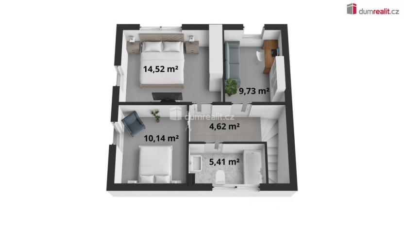 Prodej rodinného domu, Kamenice - Ládví, Lysá, 96 m2