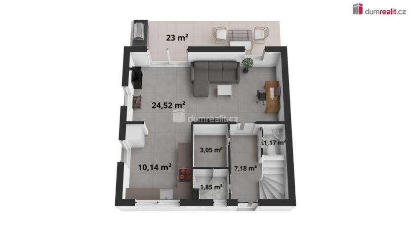 Prodej rodinného domu, Kamenice - Ládví, Lysá, 96 m2