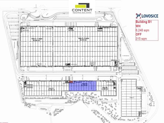 Pronájem výrobních prostor, Lovosice, 6563 m2