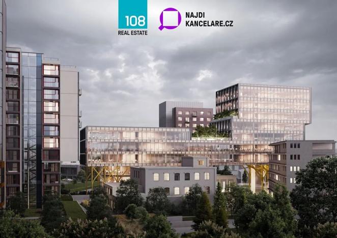 Pronájem kanceláře, Brno, Škrobárenská, 1233 m2