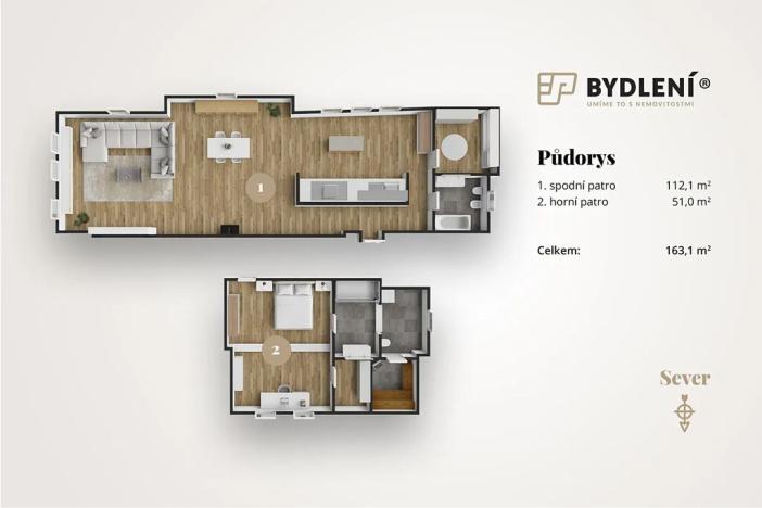 Prodej bytu 2+kk, Teplice, Kollárova, 163 m2
