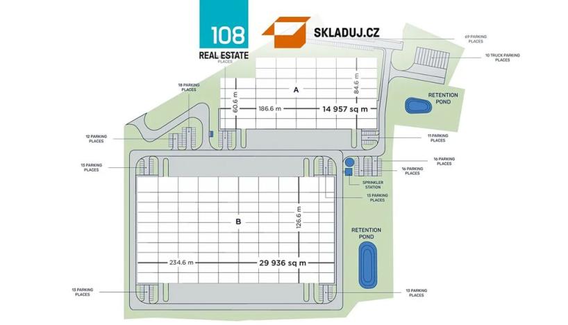 Pronájem skladu, Velká Bíteš, 8000 m2