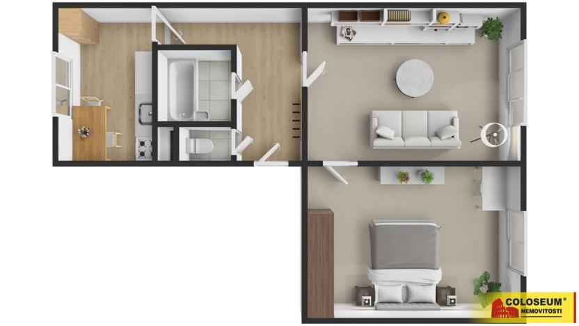 Prodej bytu 2+1, Uherský Brod, 56 m2