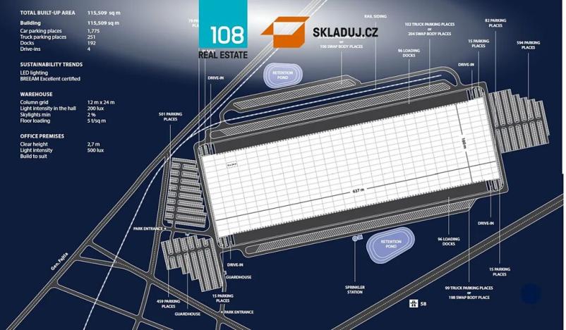 Pronájem skladu, Mošnov, 100000 m2