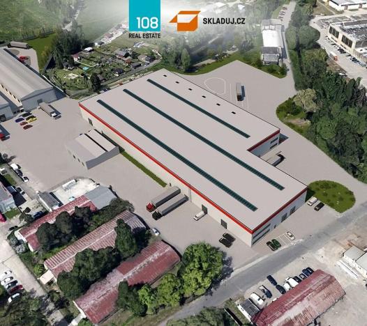 Pronájem skladu, Újezdeček, Hudcovská, 2500 m2