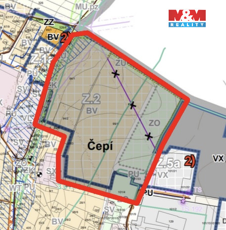 Prodej pozemku pro bydlení, Čepí, 15065 m2