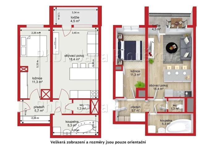 Prodej bytu 2+kk, Praha - Háje, Matúškova, 45 m2