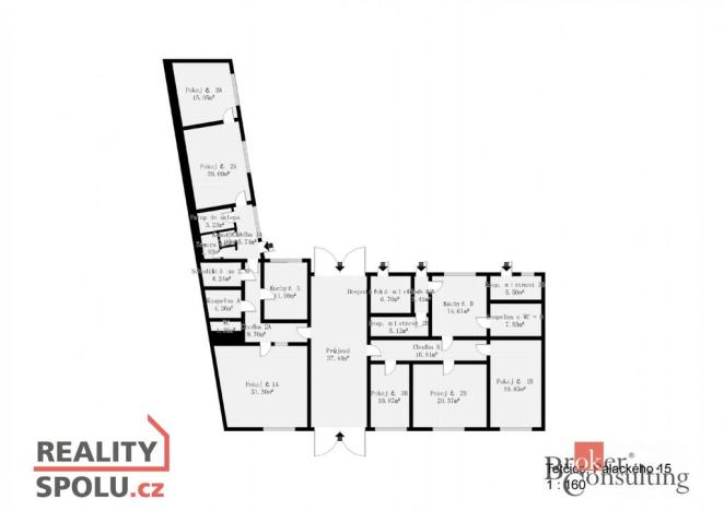 Prodej rodinného domu, Tetčice, Palackého, 200 m2