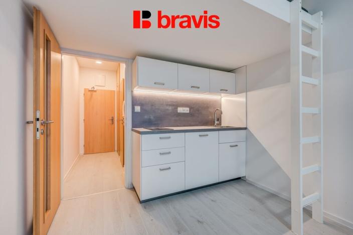 Pronájem bytu 1+kk, Brno - Medlánky, Hudcova, 25 m2