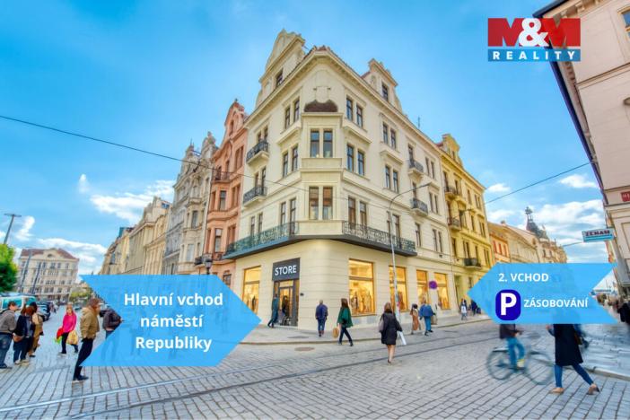 Pronájem obchodního prostoru, Plzeň - Vnitřní Město, náměstí Republiky, 227 m2