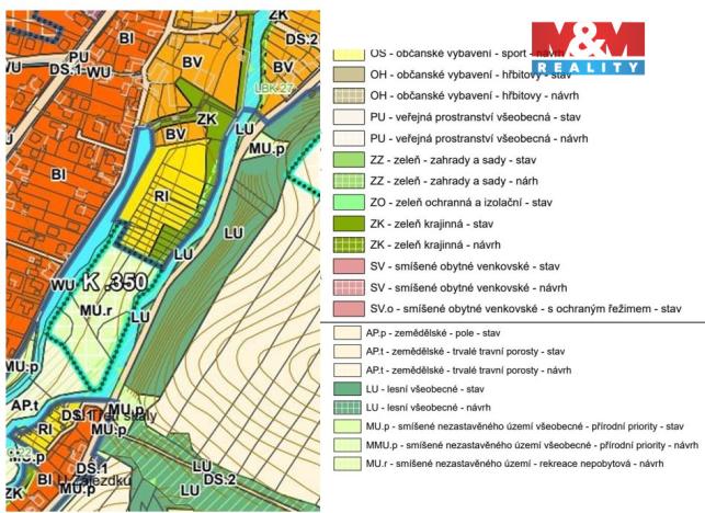 Prodej louky, Bystřice, 682 m2