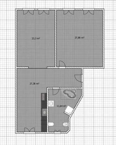 Pronájem bytu 2+1, Ústí nad Labem, Pařížská, 77 m2
