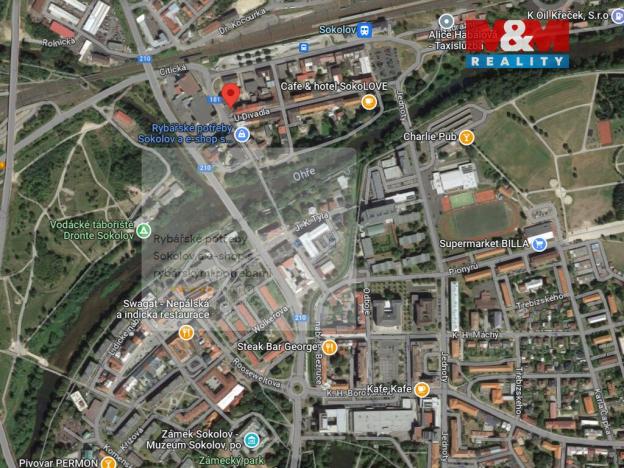 Pronájem bytu 1+kk, Sokolov, Nádražní, 40 m2