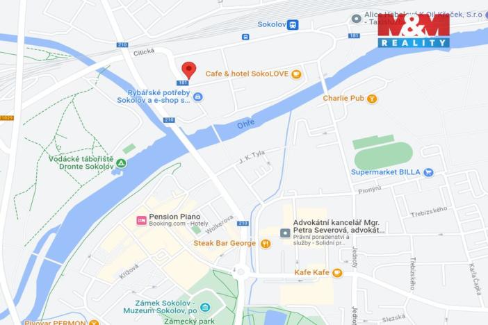 Pronájem bytu 1+1, Sokolov, Nádražní, 43 m2