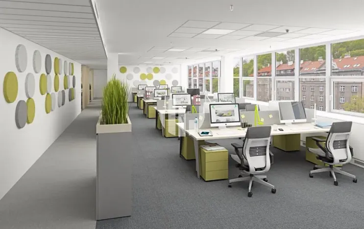 Pronájem kanceláře, Praha - Smíchov, Radlická, 790 m2