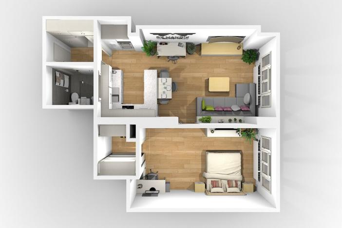 Pronájem bytu 2+kk, Praha - Libeň, Čihákova, 55 m2