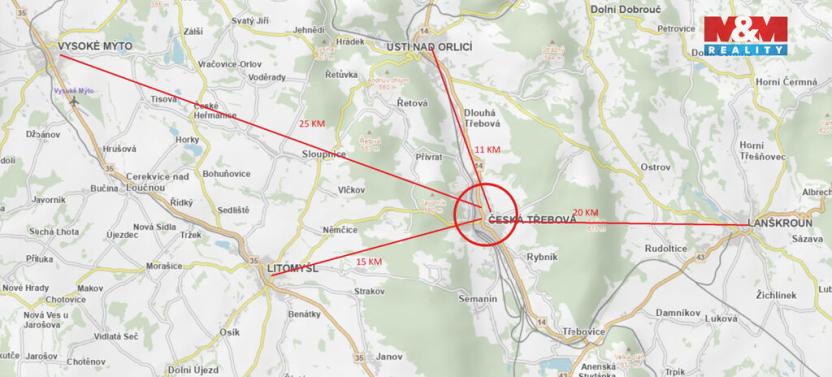 Prodej pozemku pro bydlení, Česká Třebová - Parník, 6890 m2