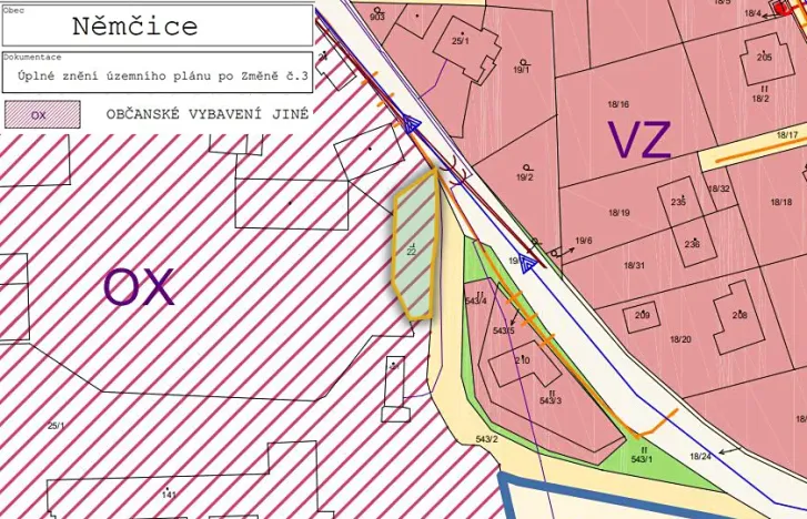 Prodej pozemku pro bydlení, Němčice, 422 m2