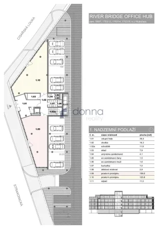 Pronájem obchodního prostoru, Praha, Strakonická, 124 m2