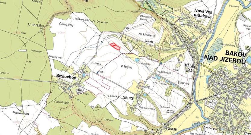 Prodej pole, Bítouchov, 13544 m2